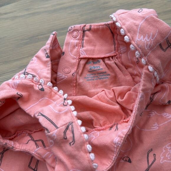 Floral and Coral rompers 24M - Picture 5 of 5